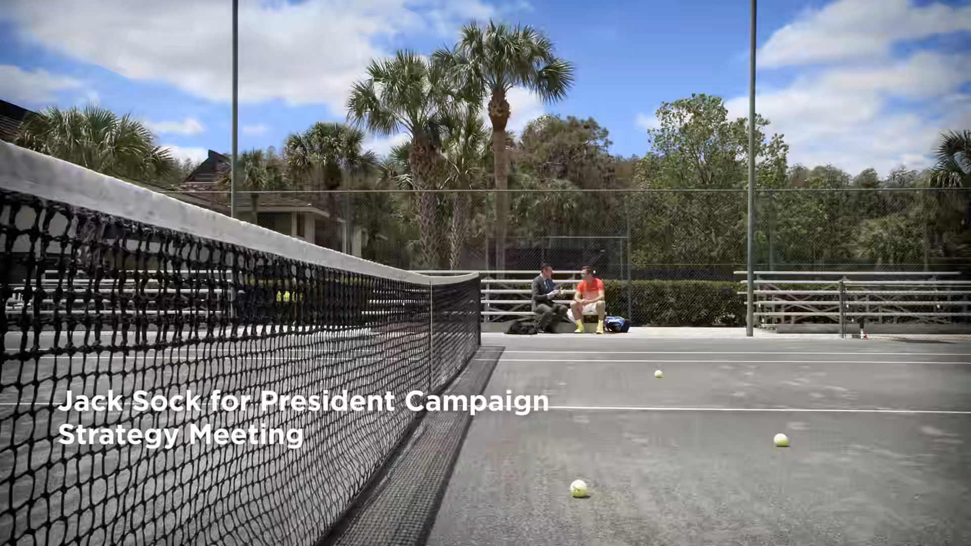 Jack Sock for President — Courtside :30 poster frame